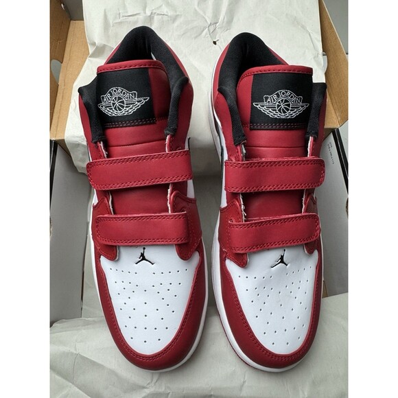 Size 9 - Air Jordan 1 Low Velcro Varsity Red RARE - Picture 2 of 5